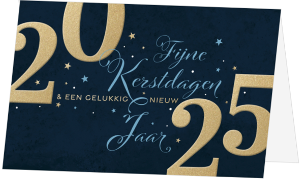 Kerstkaart - Typografie 2025