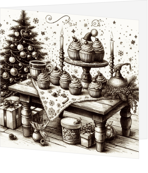 Pentekening_kersttafel_sepia_versjevanVERS