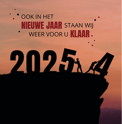 Kerstkaart   Hallo 2025 Achterkant/Voorkant