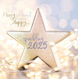 Kerstkaart   Sparkling 2025 Achterkant/Voorkant