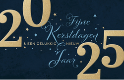 Kerstkaart   Typografie 2025 Achterkant/Voorkant